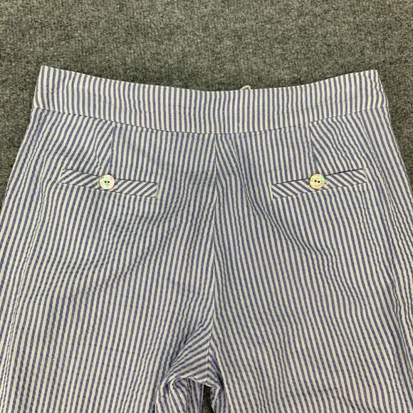 Fresh Produce Pants Women XS Extra Small Hyacinth Seersucker Pin Stripe Drawcord - Picture 9 of 11